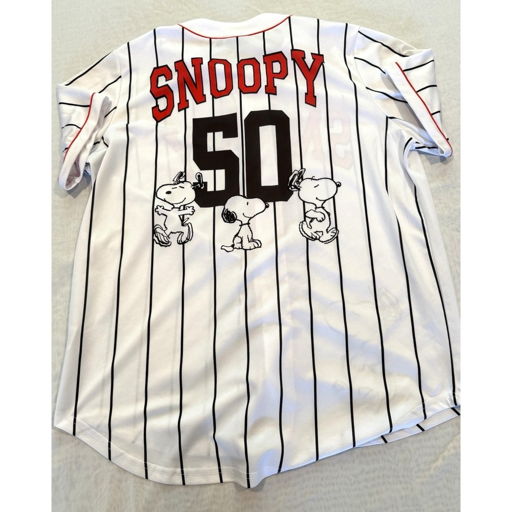 Peanuts Snoopy Baseball Jersey #50 Adult XL. A4 - Picture 6 of 7